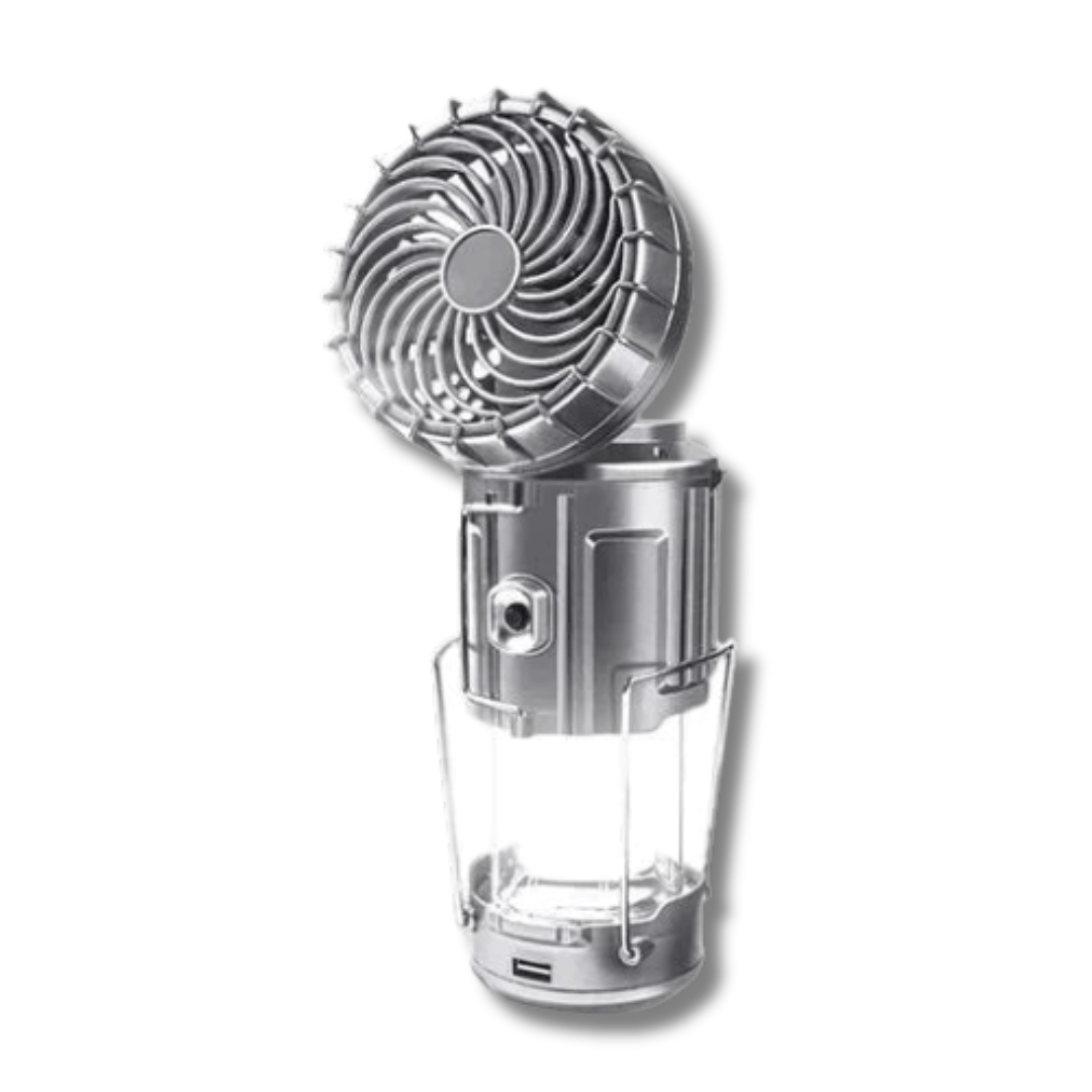 Draagbare LED-Campinglamp met Ventilator