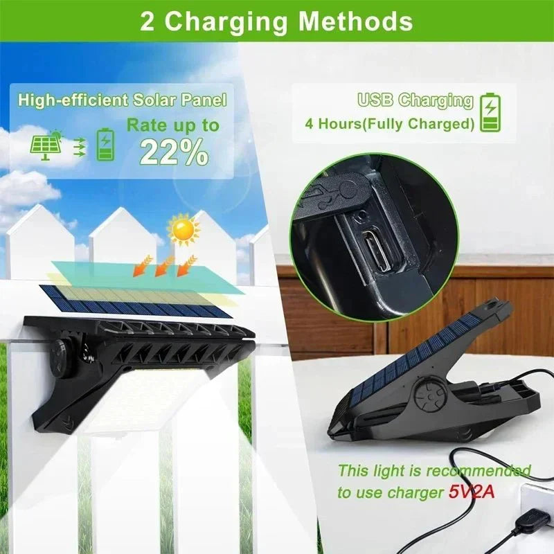 Luxclip™ – Solar Cliplamp voor Buiten